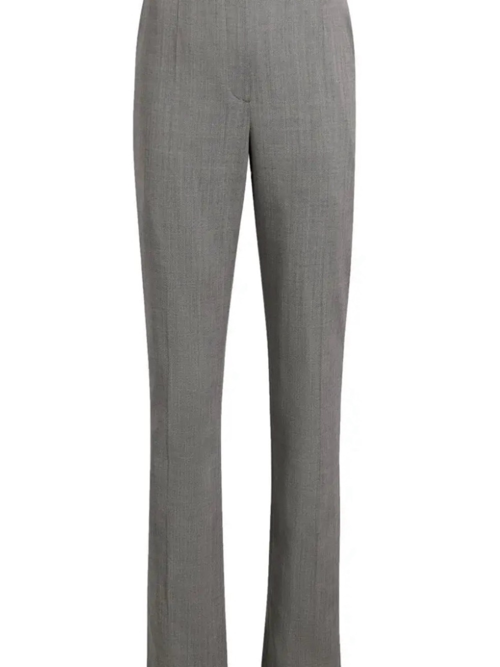 NWT Another Tomorrow straight leg pants Trouser gray size 40 (US 4) high waisted - Picture 3 of 6